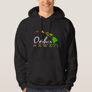 OAHU Hawaii (den bekymrade designen) Hoodie