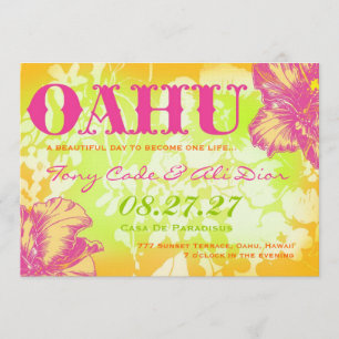 OAHU HAWAII-destinationsinbjudan Inbjudningar