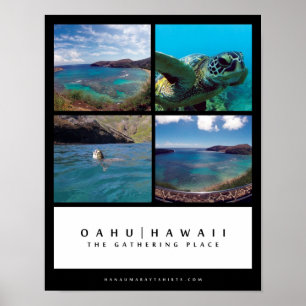 Oahu Hawaii - det annalkande stället Poster