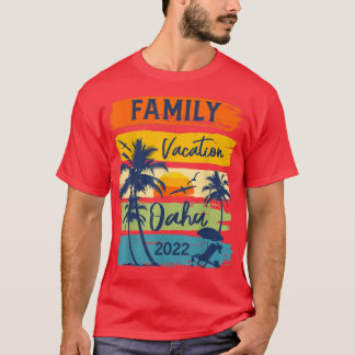 Oahu Hawaii Hawaiian Vacation 2022 Matching Family T Shirt