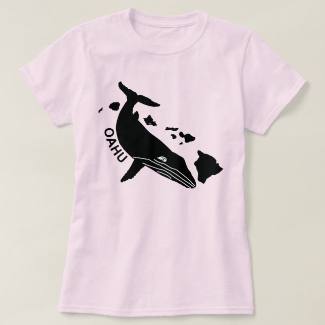 Oahu - Hawaii Islands Humpback T Shirt (Design framsida)