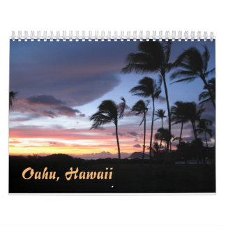 Oahu Hawaii kalender