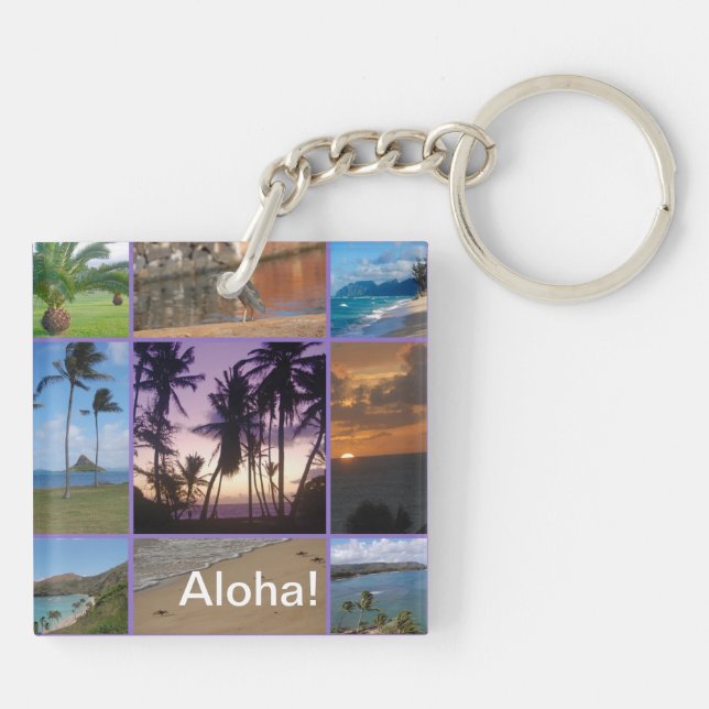 Oahu, Hawaii Keychain (Baksidan)
