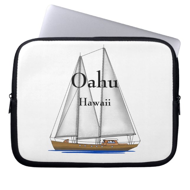 Oahu Hawaii Laptop Sleeve (Framsidan)