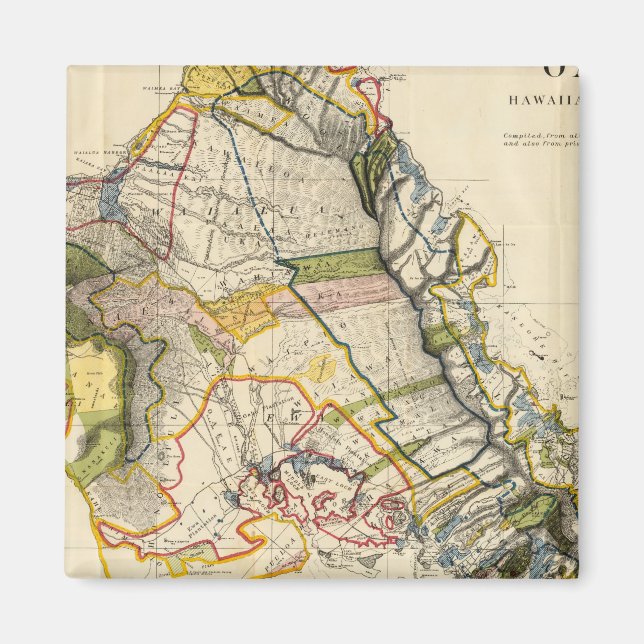 Oahu, Hawaii Magnet (Framsidan)