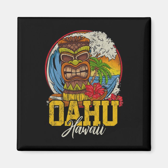 Oahu Hawaii Magnet (Framsidan)