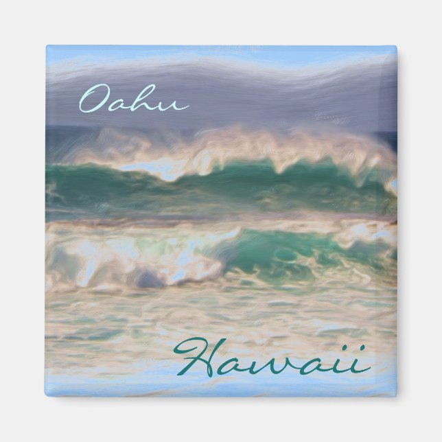 Oahu Hawaii magnet (Framsidan)