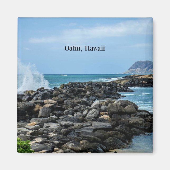 Oahu, Hawaii Magnet (Framsidan)