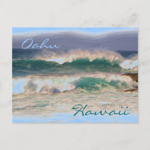 Oahu Hawaii North Shore-vykort Vykort