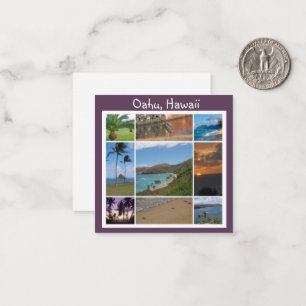 Oahu, Hawaii Note Card Anteckningskort