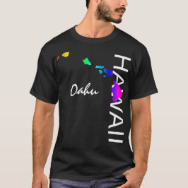 OAHU - HAWAII-ÖARNA NEON RAINBOW T SHIRT