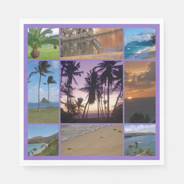 Oahu, Hawaii Pappersservett (Framsidan)