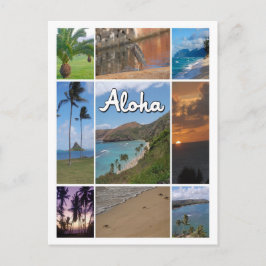 Oahu, Hawaii Photo Collage Vykort