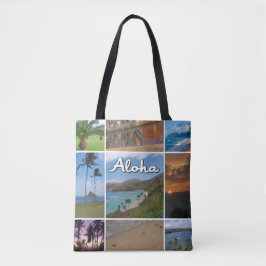 Oahu, Hawaii Potomacs Collage tote bag Tygkasse