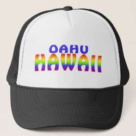 Oahu Hawaii rainbow ord hat Keps