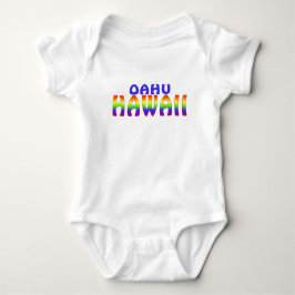 Oahu Hawaii-reginbow ord baby utrustning Tee Shirt