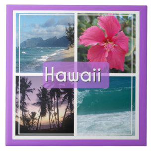 Oahu, Hawaii-Sjölandskapet Kakelplatta