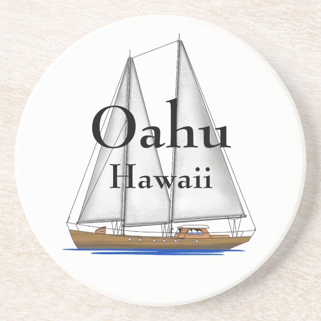 Oahu Hawaii Underlägg (Framsidan)
