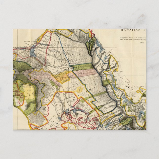 Oahu, Hawaii Vykort (Framsida)