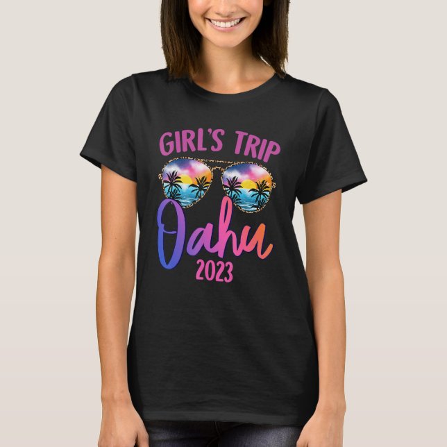 Oahu Hawaiian 2023 Girls Resa Sunglasses Summer Gi T Shirt (Framsida)