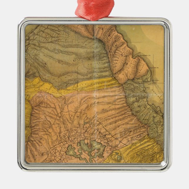 Oahu, Hawaiianska öarna Julgransprydnad Metall (Framsidan)