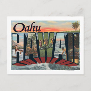 Oahu, HawaiiLarge Brev ScenesOahu, HI Vykort