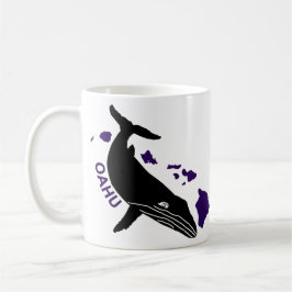Oahu - Lila Hawaii Islands Humpback Kaffemugg