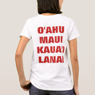 Oahu Maui Kauai Lanai T-tröja T Shirt