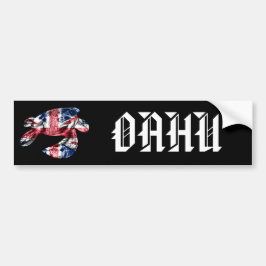 OAHU - stamhonu HIFlag Bildekal