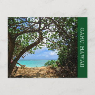 Oahu strand väg vykort