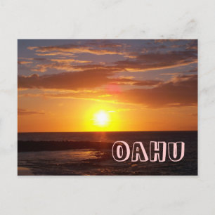 Oahu Sunset Vykort