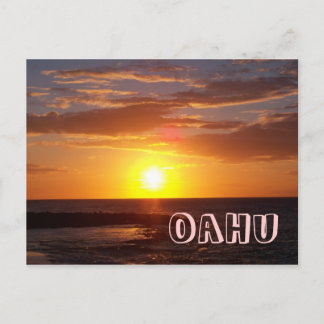 Oahu Sunset Vykort