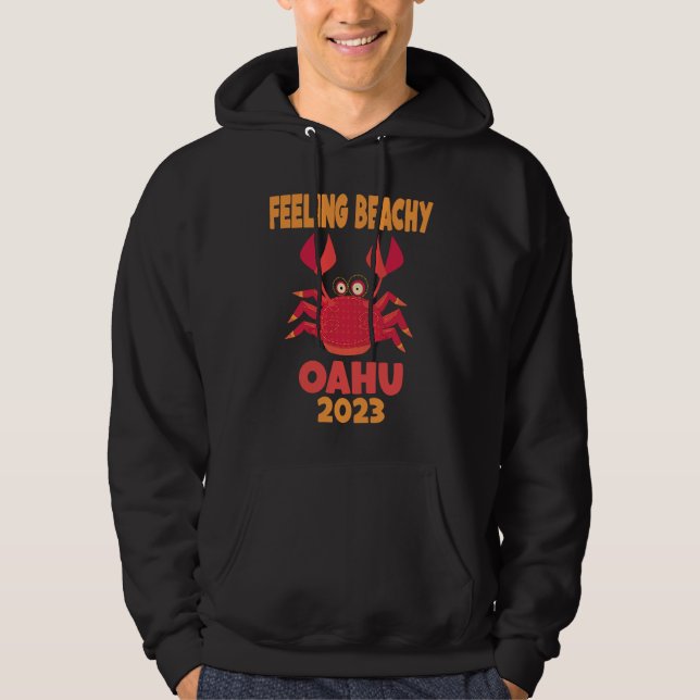 Oahu Vacation Summer Quote Hoodie (Framsida)