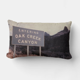 Oak Bäck Canyon, Retro Arizona Desert liggande Lumbarkudde