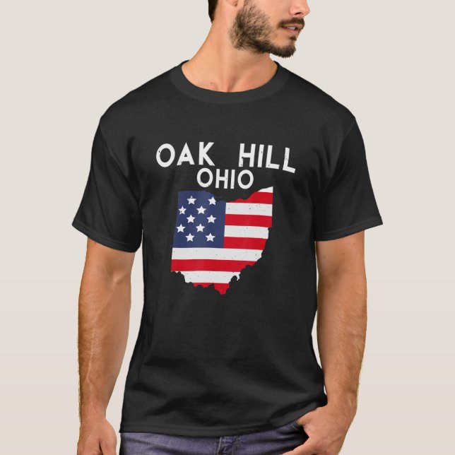 Oak Backe Ohio Förenta staterna, Förenta staterna, T Shirt (Framsida)