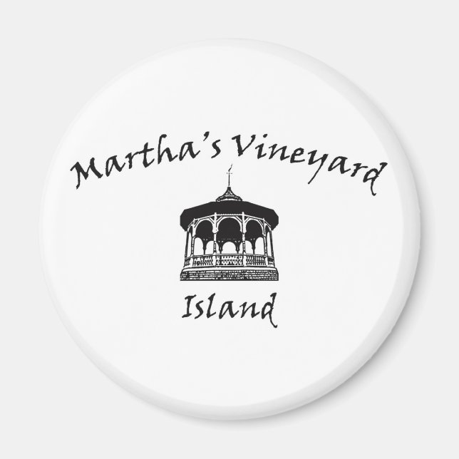 Oak Bluffs Gazebo Magnet (Framsidan)