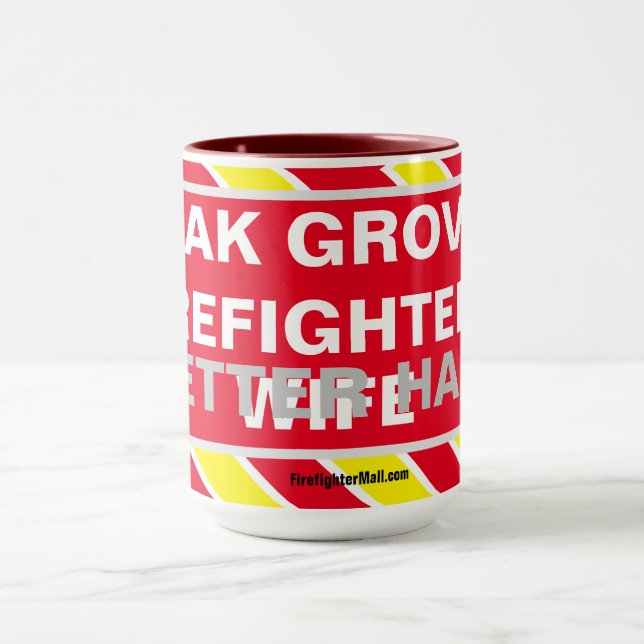 OAK GROVE FIREFIGHTER ÄR BÄTTRE HALF WIFE MUGG (Center)