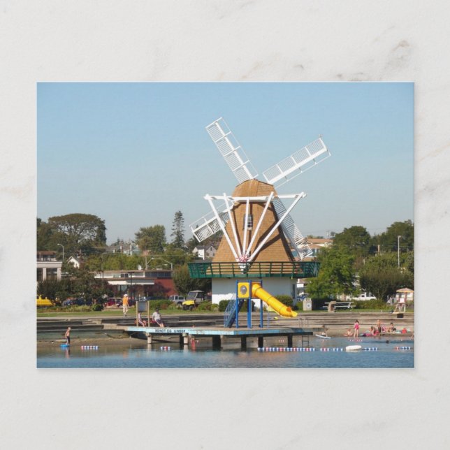 Oak Harbor City Beach Vykort (Framsida)