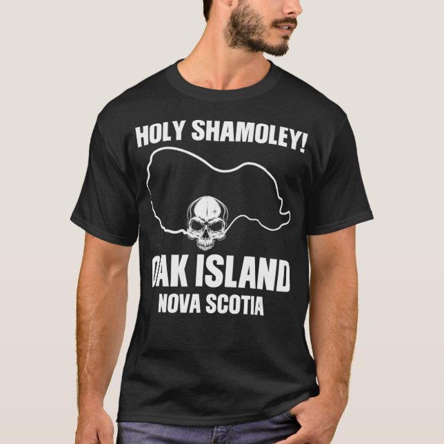 Oak Island Canada Hunting Oakland Hunter hunters T Shirt (Framsida)