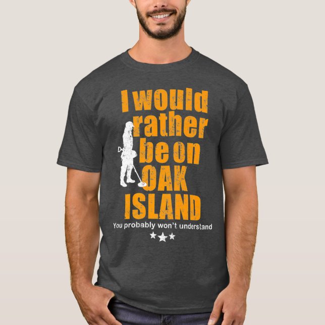 Oak Island för metall som upptäcker Oak Island flä T Shirt (Framsida)