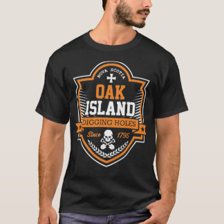Oak Island Grävande Hål Templar Treasure Hunting T Shirt