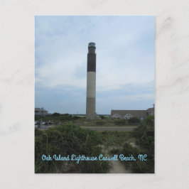 Oak Island Lighthouse-Lodrät vykort