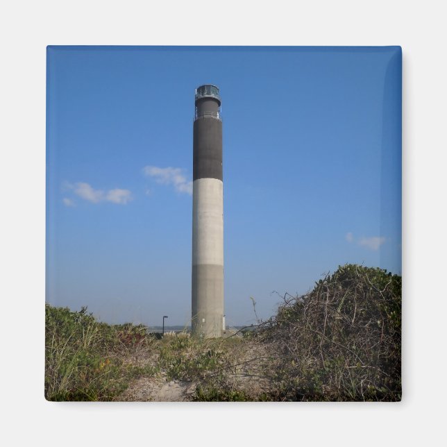 Oak Island Lighthouse, North Carolina Magnet (Framsidan)