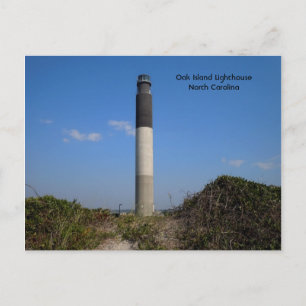 Oak Island Lighthouse, North Carolina Vykort