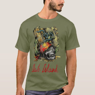 Oak Island Mystoppskurse Pirat Karta Knight T Shirt
