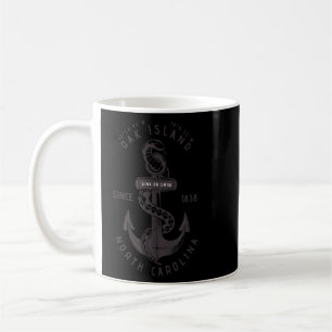 Oak Island NC Summertime Vacationing Anchor Snake Kaffemugg