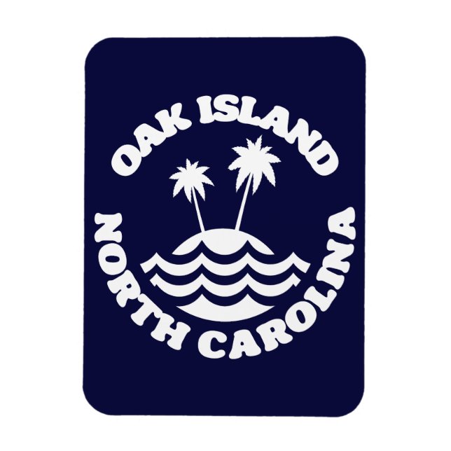 Oak Island,North Carolina Magnet (Vertikal)
