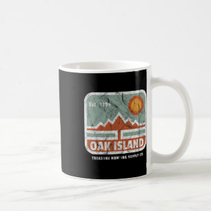Oak Island Treasure Hunt Supply Vintage 1795 Karta Kaffemugg