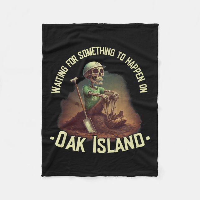 Oak Island Treasure Hunting Skeleton Oak Island My Fleecefilt (Framsidan)