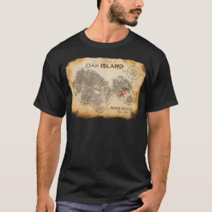 Oak Island Treasure Karta Pullover  T Shirt